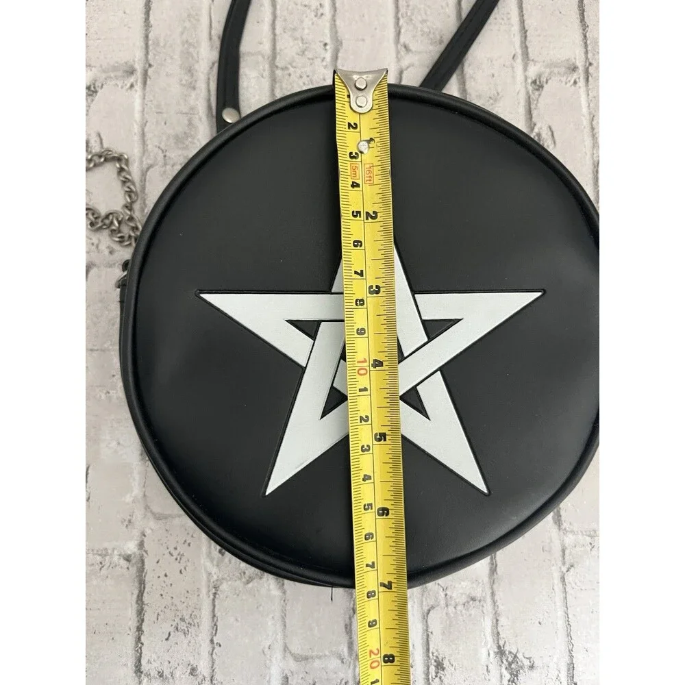 Alchemy Gothic Pentagram Round Bag Metal Rock